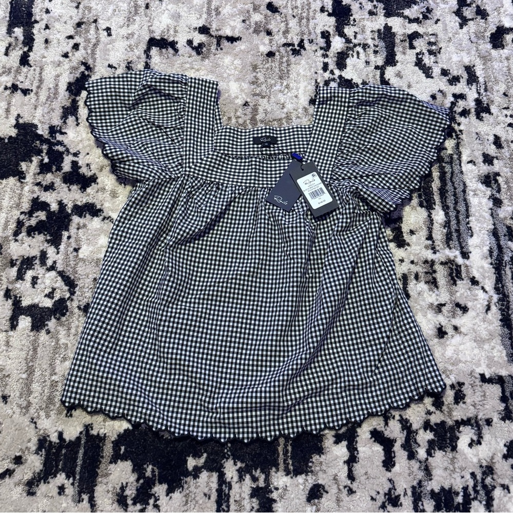 Rails Harley Mini Gingham Top Size XS NWT